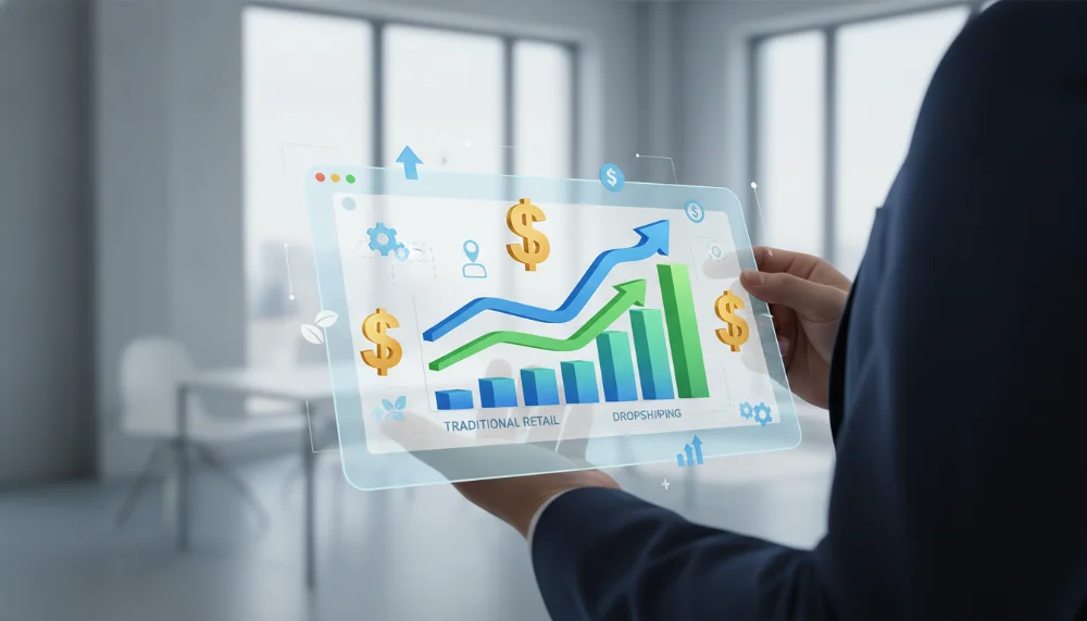 Simulador de Lucratividade: Revenda Própria vs. Dropshipping