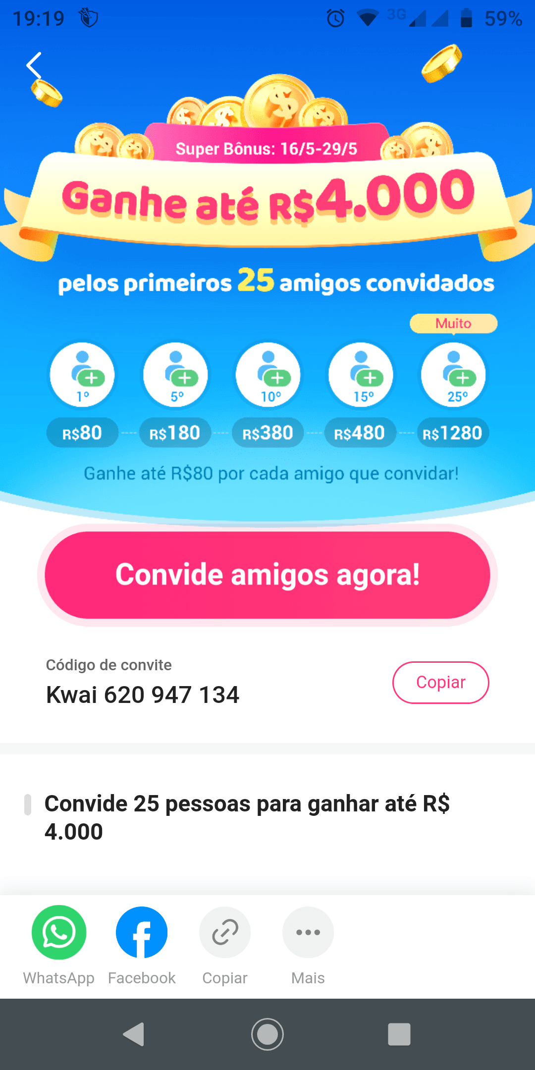 Como ganhar dinheiro no Kwai utilizando Código Kwai?