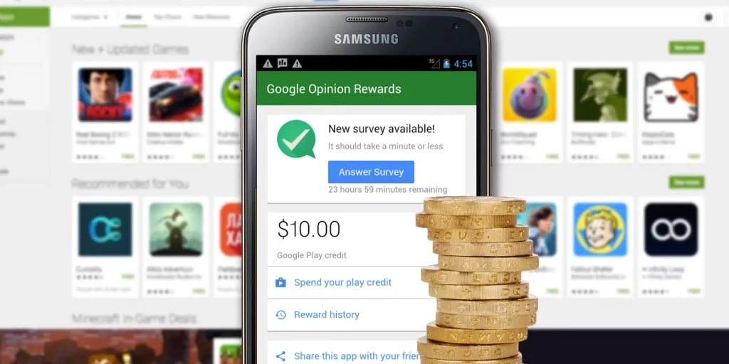 Google Opinion Rewards Ganhar dinheiro respondendo pesquisas