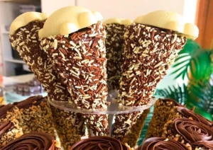 Como fazer cone trufado para vender e lucrar