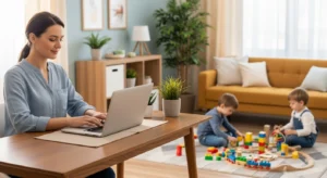 Como Trabalhar de Casa e Cuidar dos Filhos sem Perder o Foco