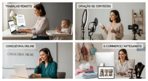 Trabalhos Online Ideais para Mães: Flexibilidade e Boa Renda