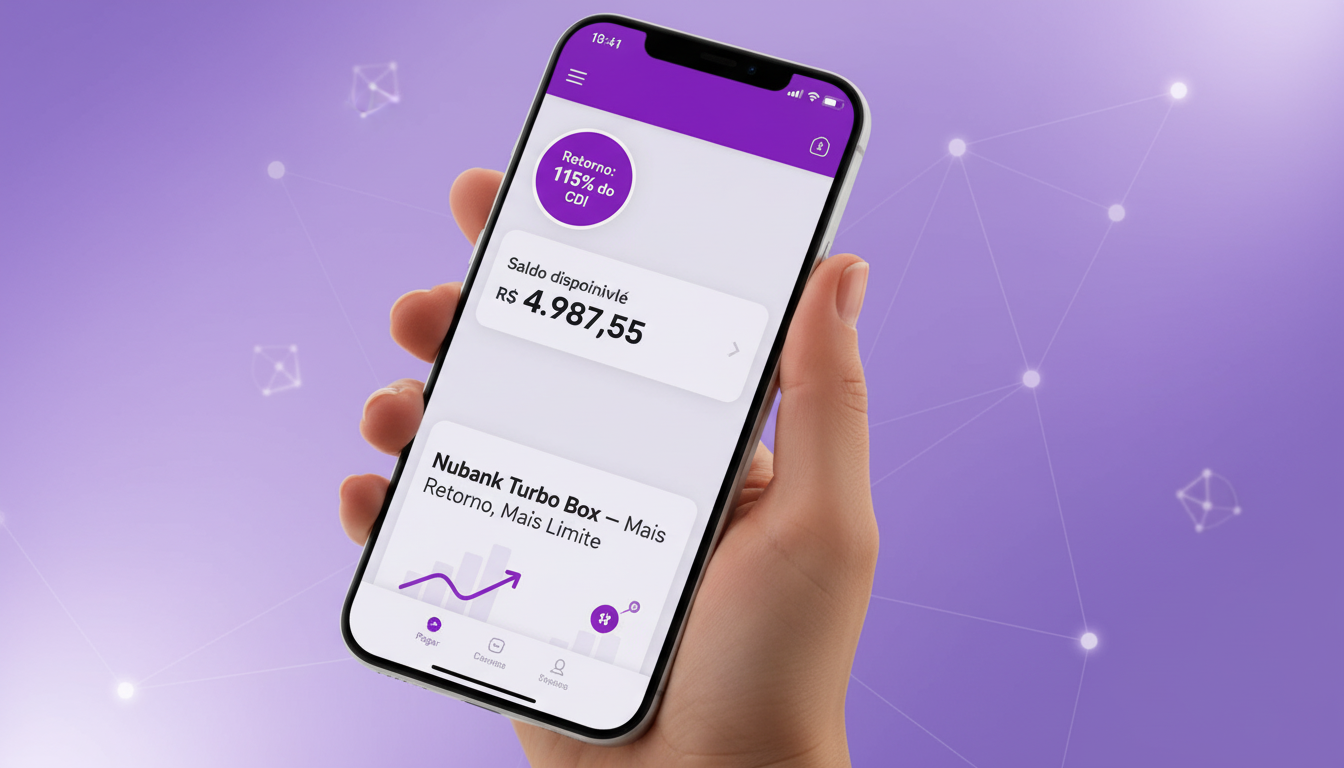 caixinha turbo do nubank rendimento 115 por cento cdi limite 5000