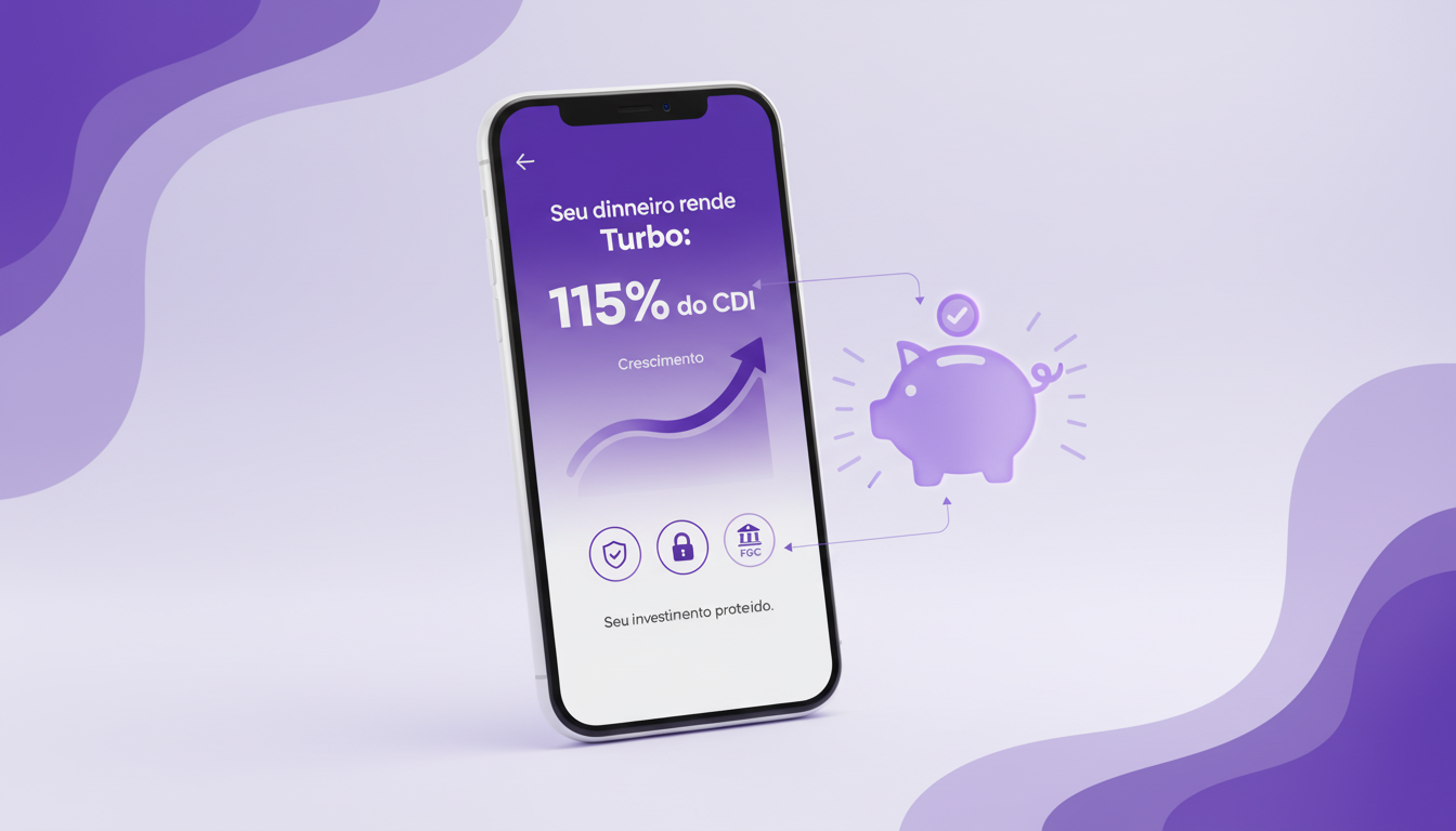 como funciona a caixinha turbo do nubank rendendo 115 por cento do cdi