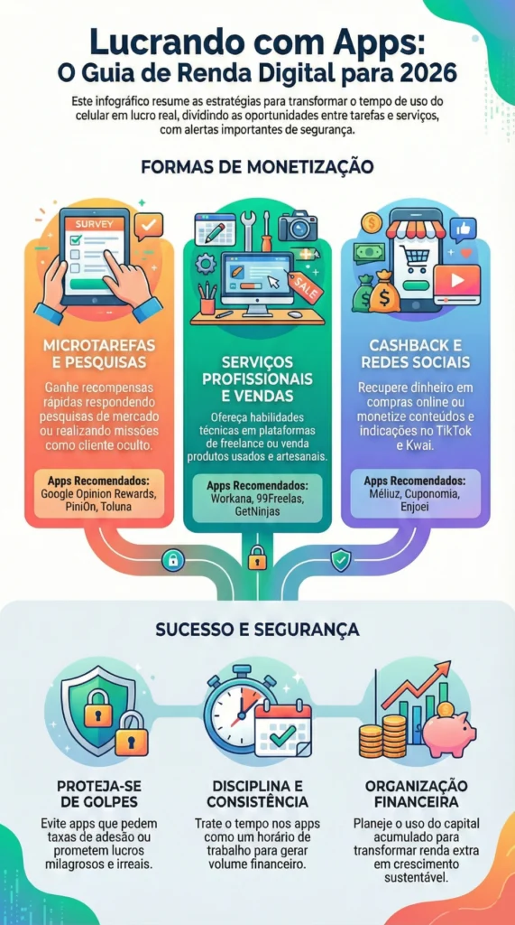 15 Maneiras de Ganhar Dinheiro com App em 2026