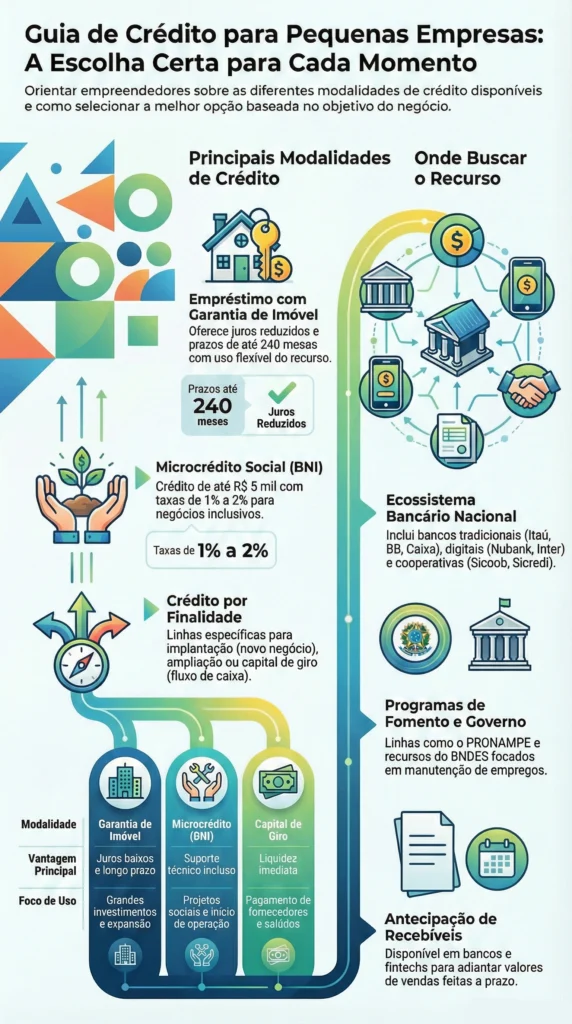 Os Melhores Empréstimos para Pequenas Empresas - Infografico
