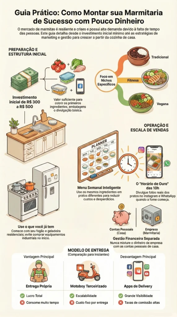 Como Montar uma Marmitaria de Sucesso com Pouco Dinheiro
