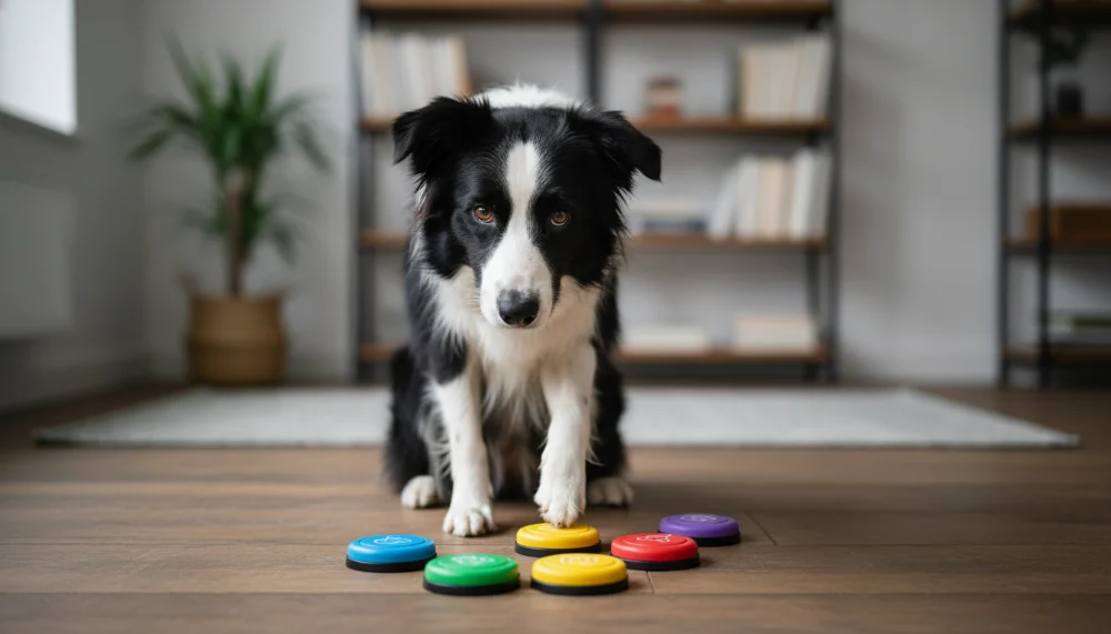 Comunicação canina através de botões de voz