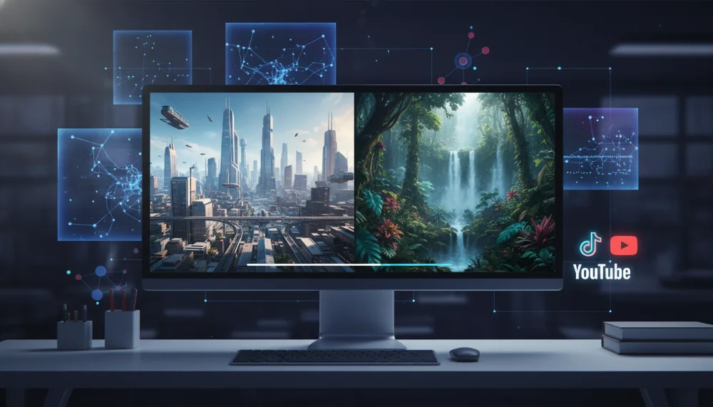 Criação de Vídeos Realistas com IA: Como monetizar canais no YouTube e TikTok usando os novos modelos Sora e Kling