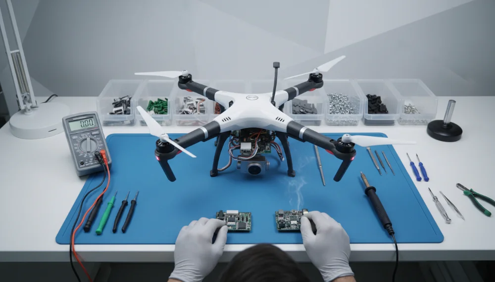 Manutenção e Reparo de Drones
