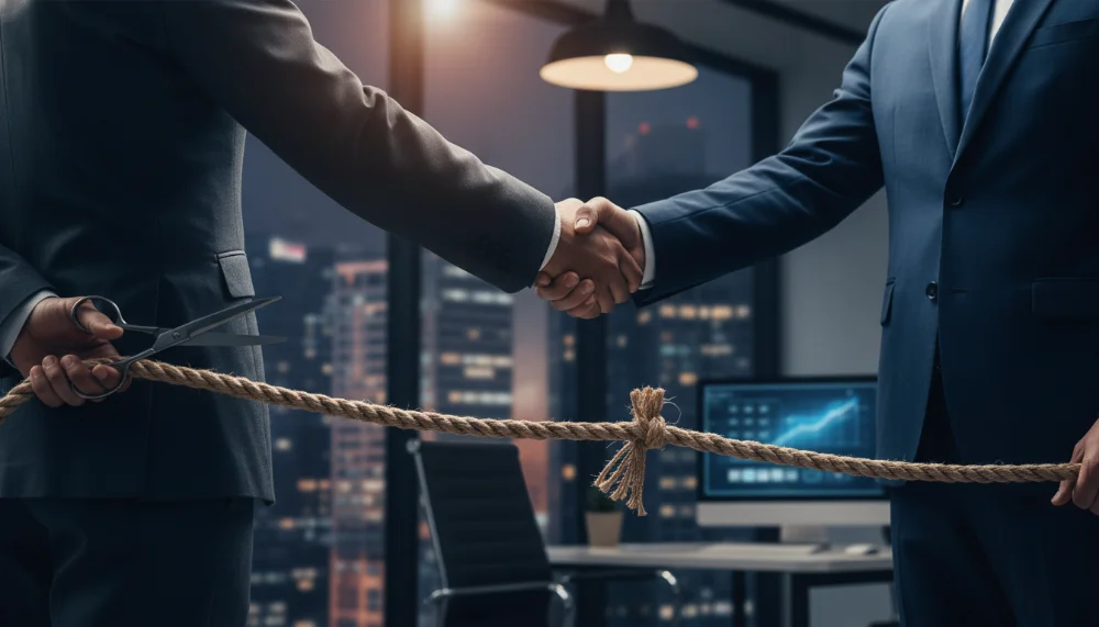 sócio sabotando o negócio