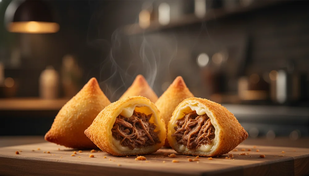 coxinha de costela desfiada gourmet para delivery