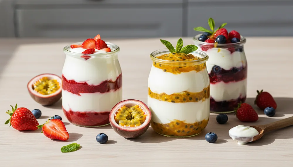 Como Fazer Iogurte Grego Artesanal Para Vender no Pote com Caldas de Frutas