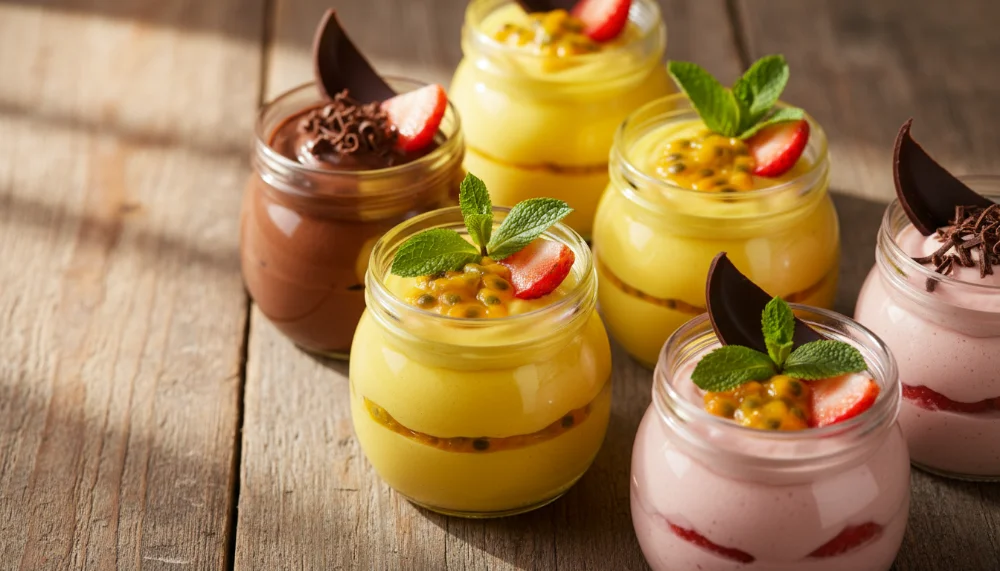 mousses gourmet lucrativos no pote