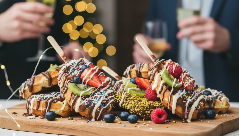 Waffles Gourmet no Palito: A Tendência Lucrativa para Festas e Eventos