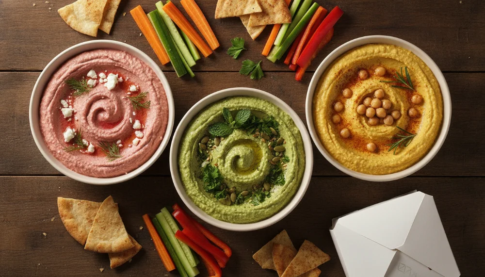 negócio de hummus gourmet